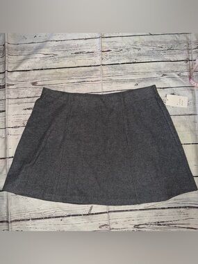 a new day Charcoal Gray Mini A-Line Skirt